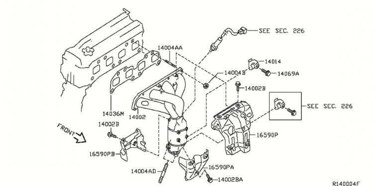 Exhaust manifold parts